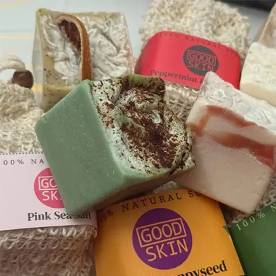 Artisan soap blocks from bath