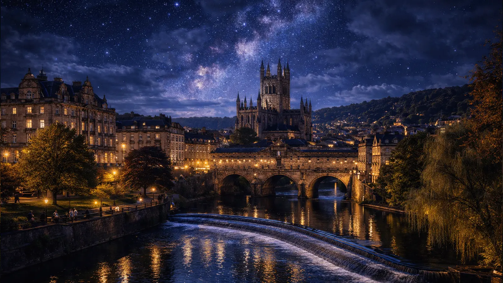 Bath Travel Guide Banner showing the sweeping Royal Crescent
