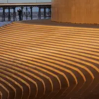 The modern Spanish steps sea defences