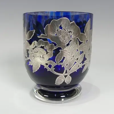 Cobalt blue glass vases