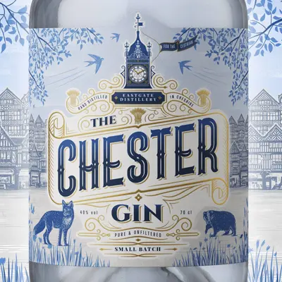 Bottle of local craft gin