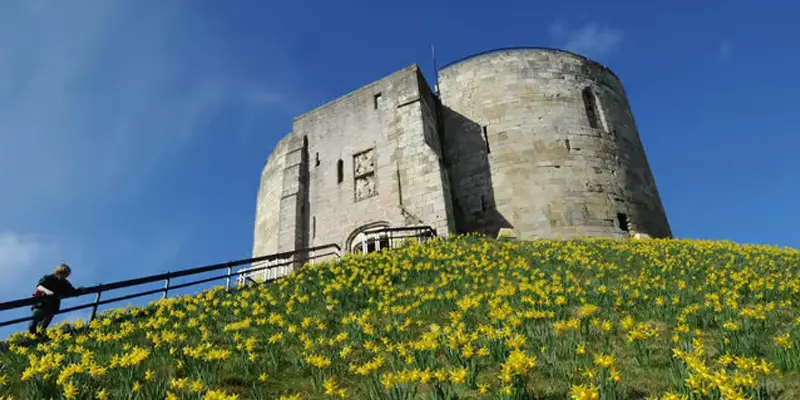 Clifford's Tower on its grassy mound