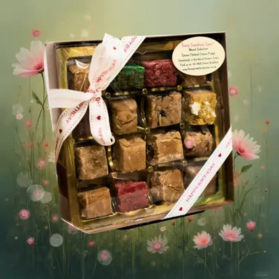 Box of clotted cream fudge