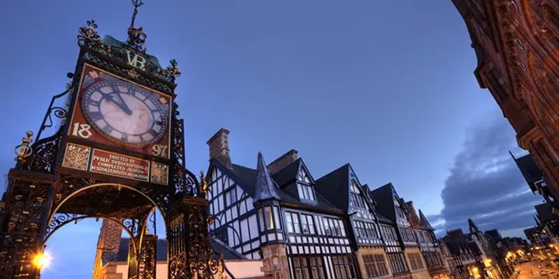 The ornate Eastgate Clock