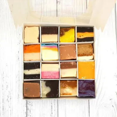 Blocks of handmade fudge