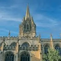 Oxford Gothic archway and spires