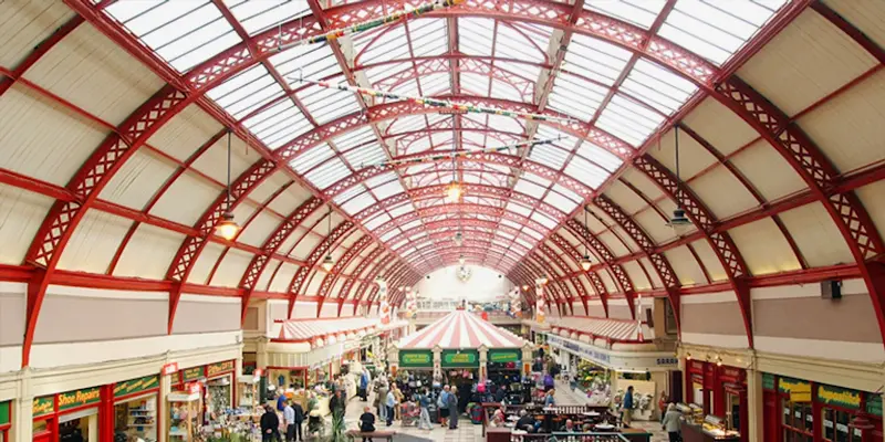Inside the historic Grainger Market