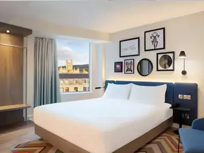 Hampton by Hilton Bath City offering modern rooms in central Bath.