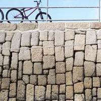 Massive stone harbour walls in Corwall
