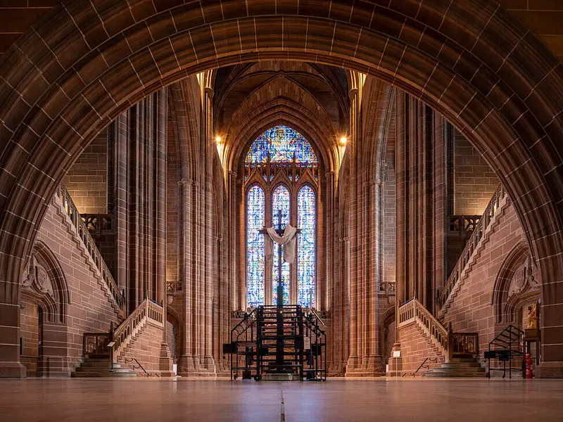 The massive Anglican Cathedral