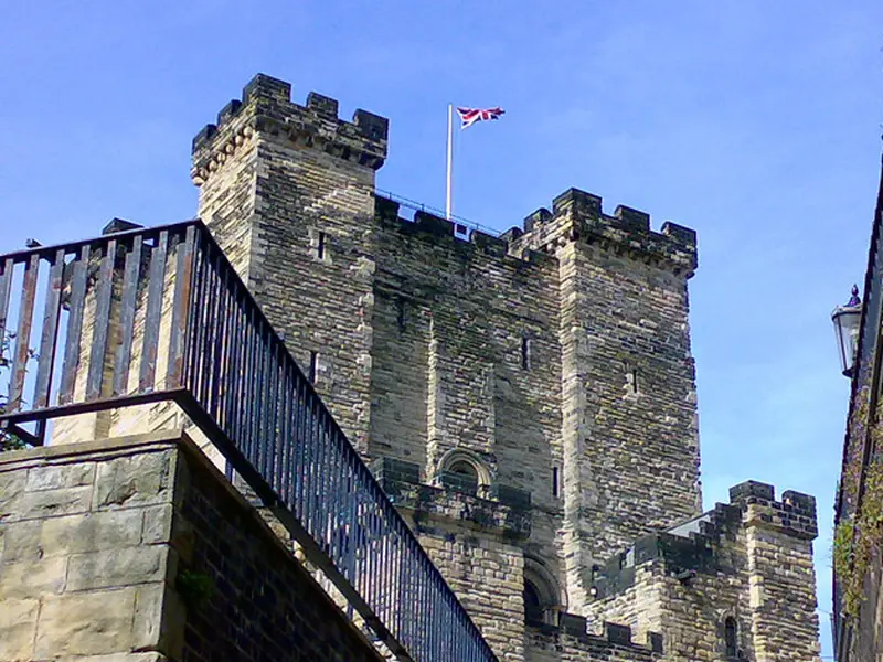 The historic Norman keep of Newcastle Castle