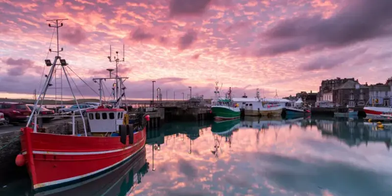 Fishing boats in Padstow harbour