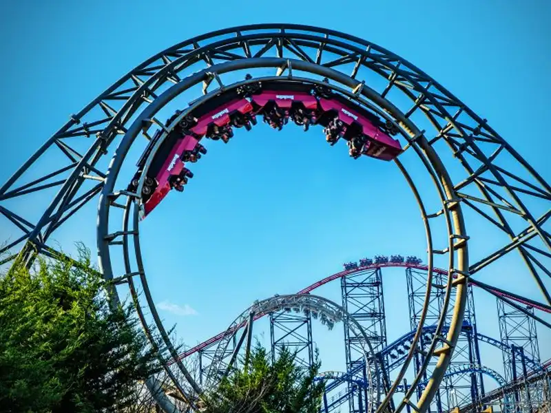 Rollercoaster at Blackpool Pleasure Beach