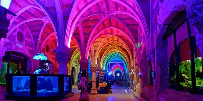 Victorian arches inside SEA LIFE Brighton