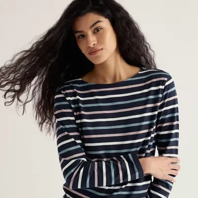 Striped Cornish sailor top