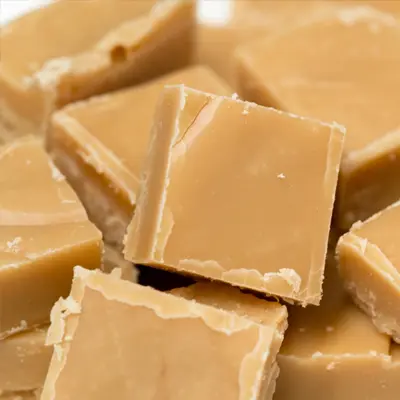 Boxes of homemade fudge