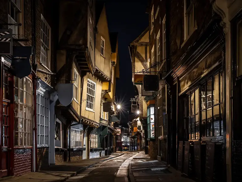 The narrow medieval street of the Shambles