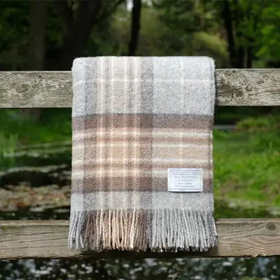 Tartan wool blanket