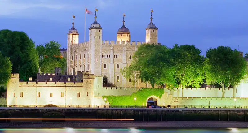 The historic Tower of London castle