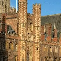 Red Tudor brickwork at St John's College