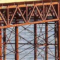 Intricate metalwork on the Victorian Palace Pier