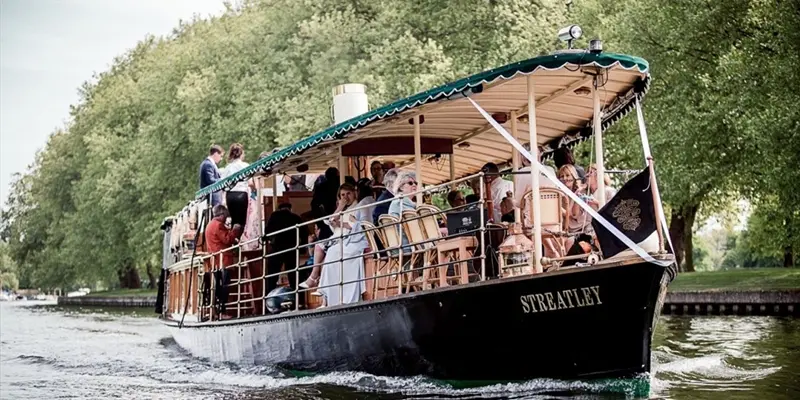 Passenger boat on the River Thames at Windsor