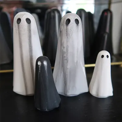 Handmade ghost figurines from York