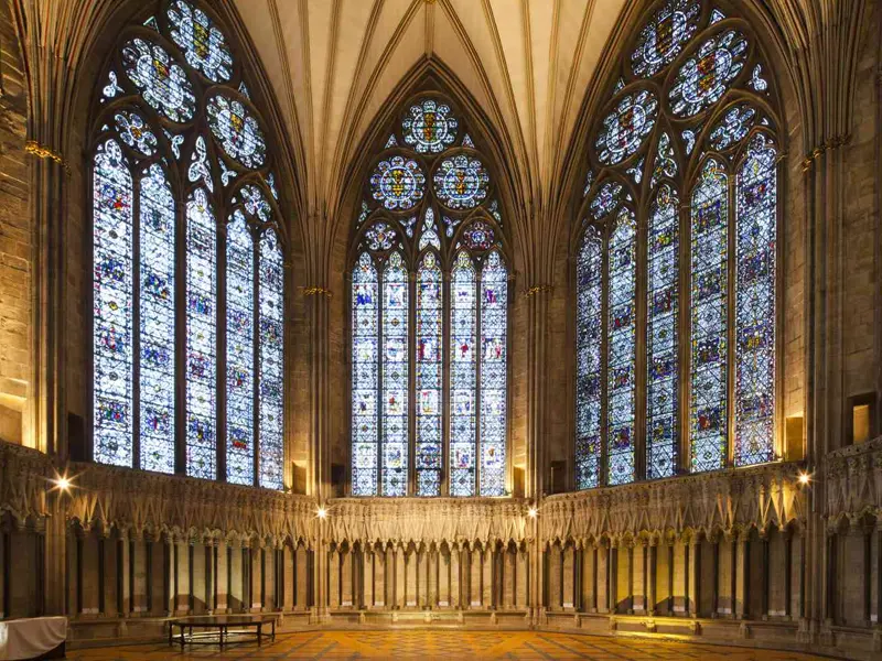 The stunning gothic architecture of York Minster