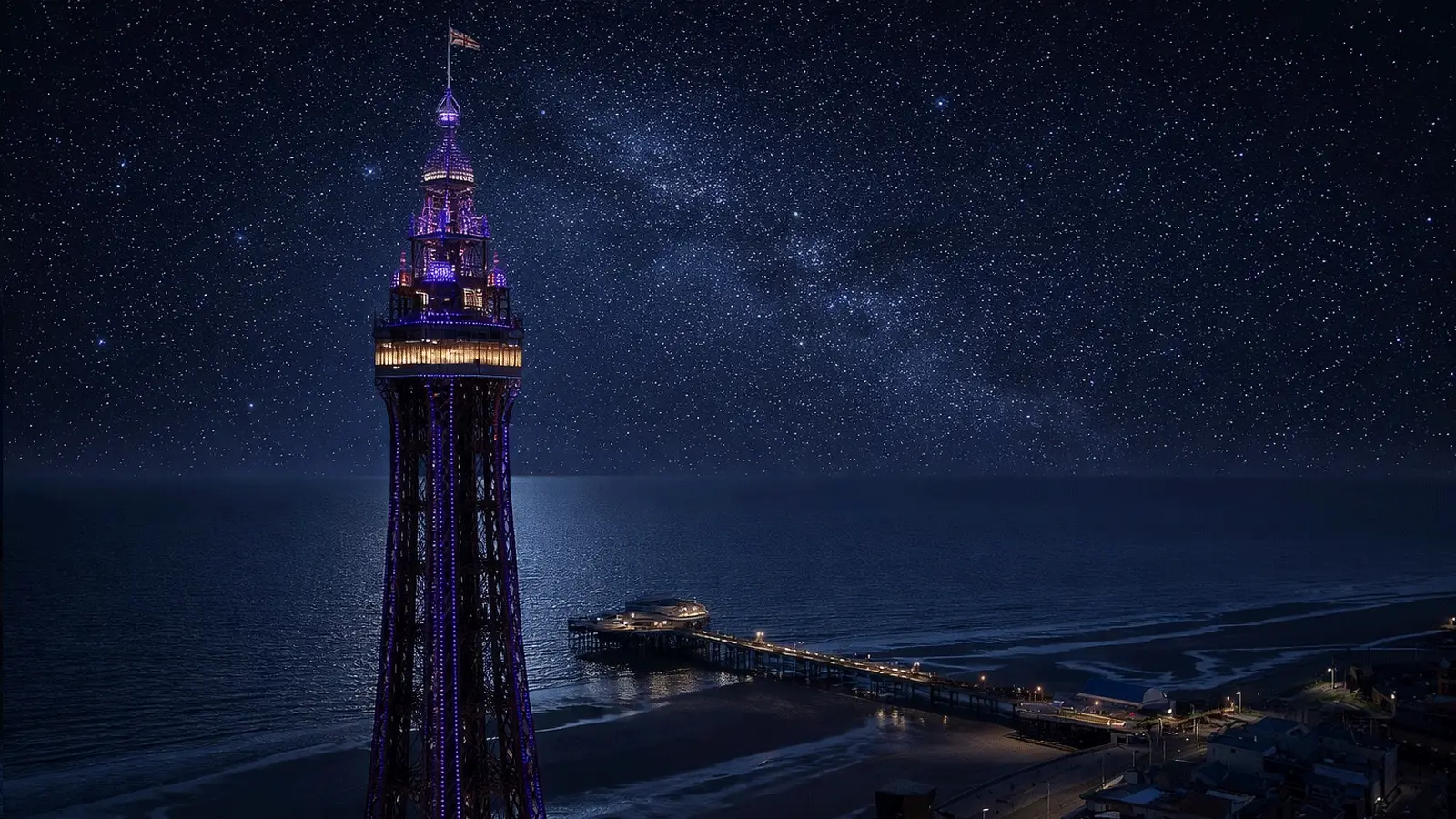 Blackpool Tower Visitor Guide Banner featuring the iconic seafront tower