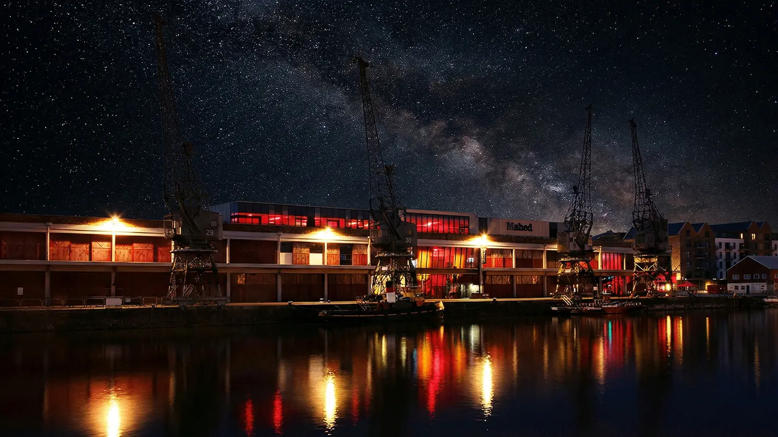 M Shed Bristol Visitor Guide Banner featuring the historic harbourside museum