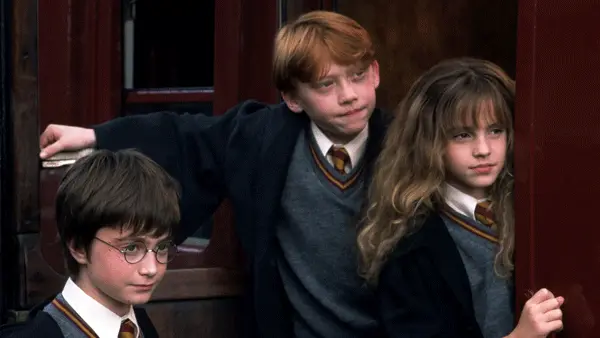 The three main cast of the Harry Potter movies