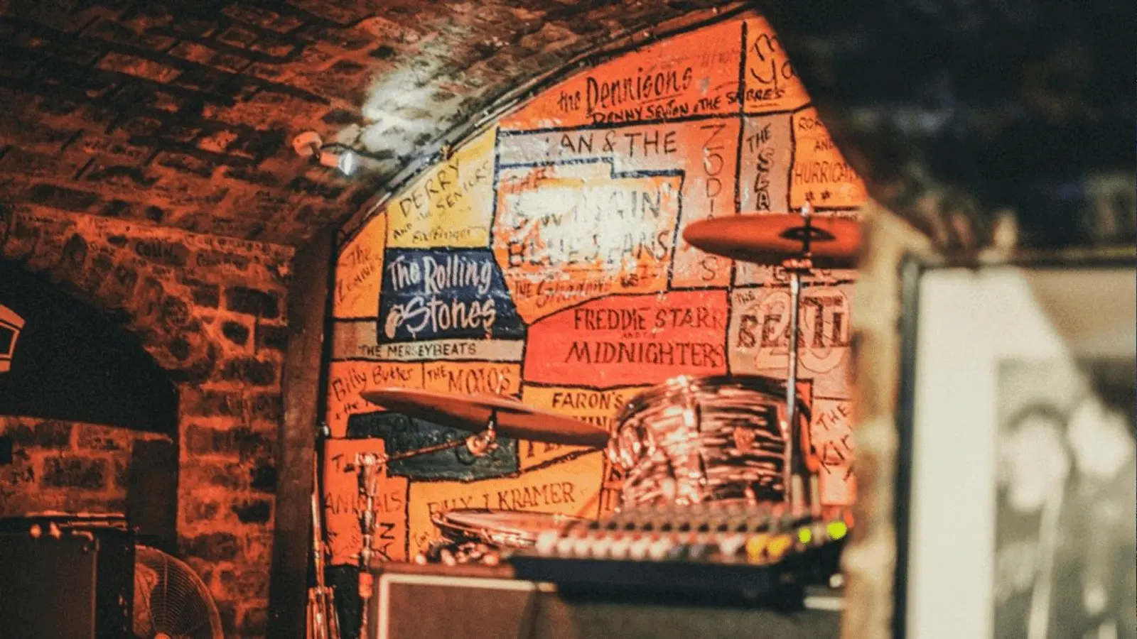 The Cavern Club Visitor Guide Banner featuring the historic live music stage