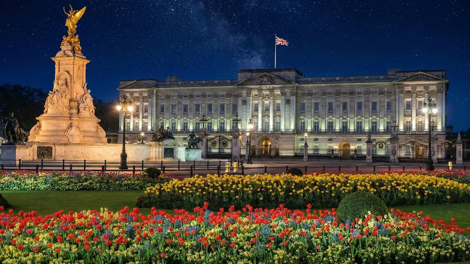 England Attractions Banner featuring Buckingham Palace