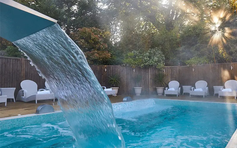 The Macdonald Bath Spa Hotel set in landscaped gardens in Bath.