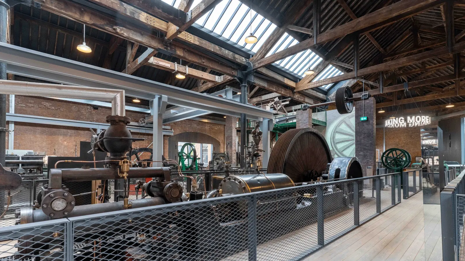 Manchester Science and Industry Museum visitor guide banner featuring the historic Liverpool Road Station site