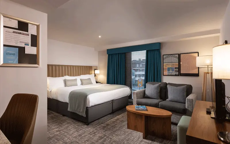 Staybridge Suites Newcastle by IHG offering spacious suites near the Quayside.