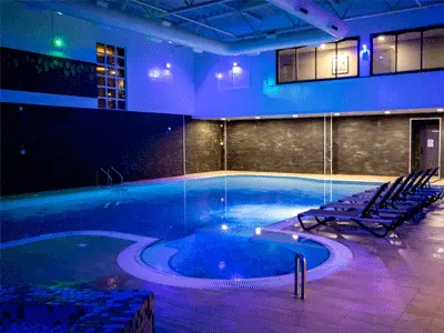 Village Hotel Blackpool offering a resort-style stay with gym, pool and golf.